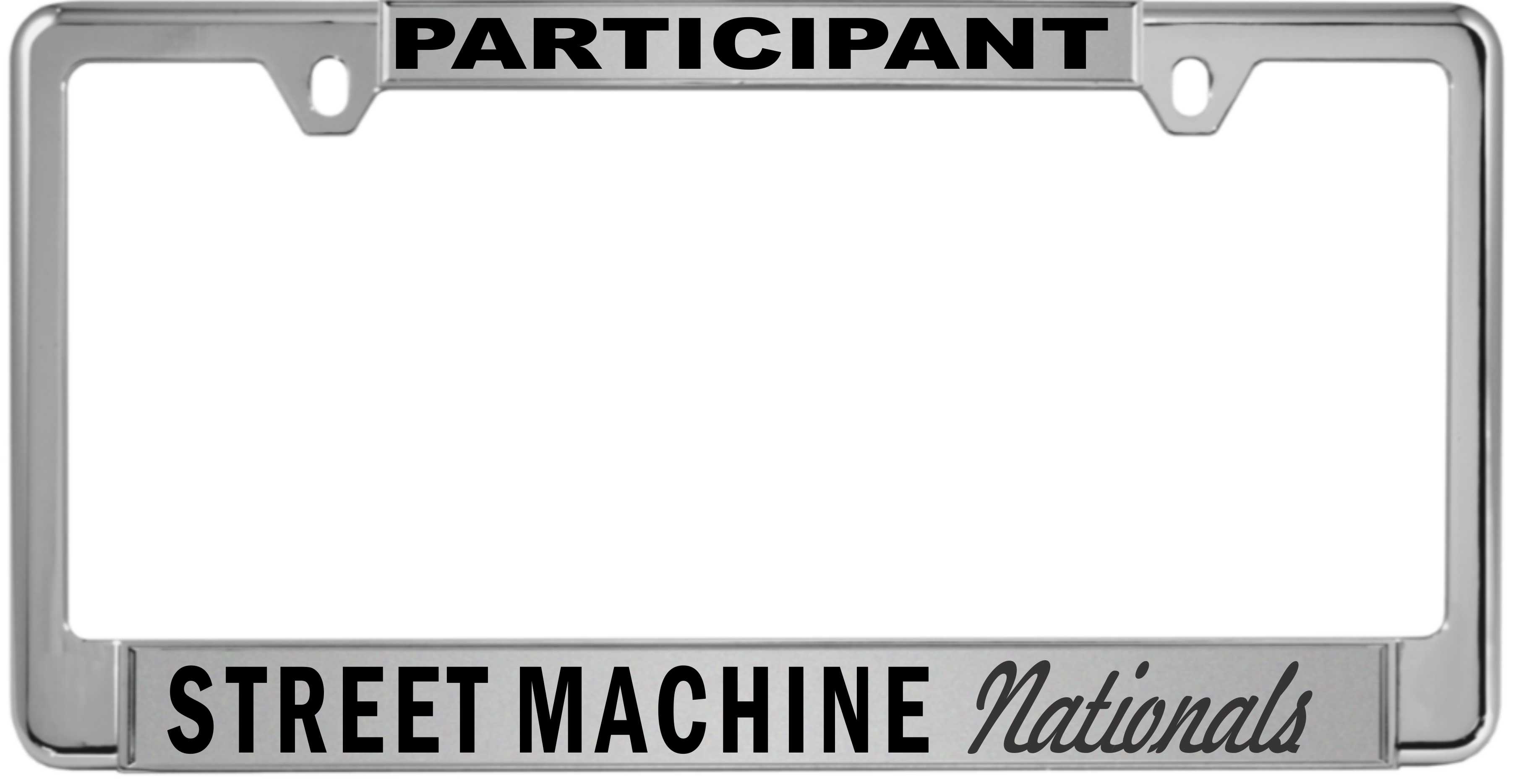 STREET MACHINE - custom metal license plate frame